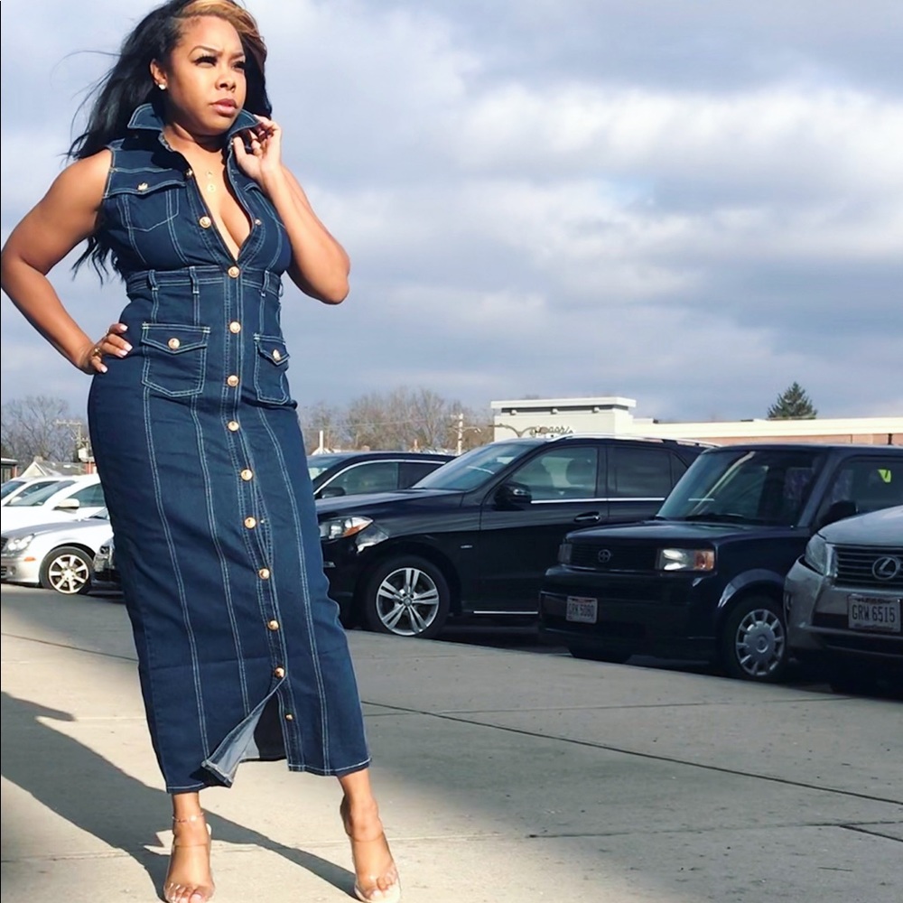 DENIM DRESS - Picture 2 of 4